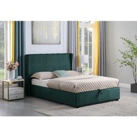 Amelia Plus 4'6" Storage Bed - Green