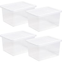 Pack Of 31L Underbed Storage Box - White / 4