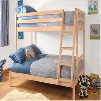 Wooden Triple Bunk Bed - Neutral