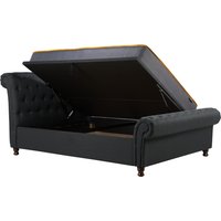 Birlea Castello Side Ottoman Bed - Black / King