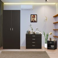 Riano Trio Bedroom Set - Black / 76cm / MDF