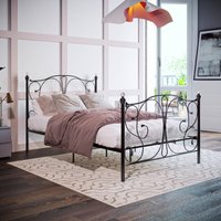 Barcelona Metal Bed - Black / Small Double