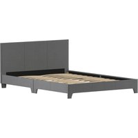 Victoria Fabric Bed - Dark Grey Linen / Double