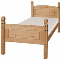 Corona Single High End Bed Frame  Antique Wax | Bed Sava