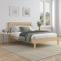 Dunkeld Solid Oak Wooden Bed Frame - Oak / King