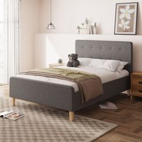 Ashbourne Ottoman Bedframe - Grey / Double
