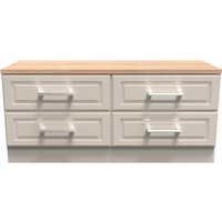 Elmley Ready Assembled 4 Drawer Bed Box - Kashmir Ash / Oak