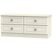 Pembury Ready Assembled 4 Drawer Bed Box - Cream