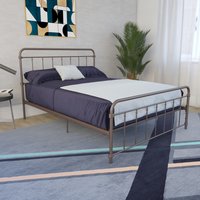 Wallace Metal Bed - Bronze / Double