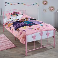7 Piece Pink Butterfly Bed with Encanto Single Bedding Set - Pink