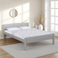 Amber 4'6" Double Bed Frame - Double - Grey