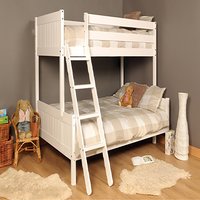 Triple Wooden Bunk Bed  - White