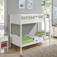 Centaurus Kids Bunk Bed Single  White | Bed Sava