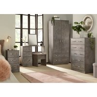 Avon Ready Assembled 4 Piece Bedroom Set - Pewter