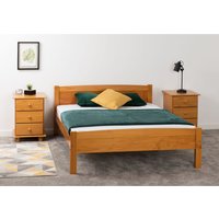 Amber 4'6" Double Bed Frame - Double - Antique Pine