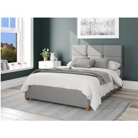Caine Eire Linen Ottoman Storage Bed - Grey / Single