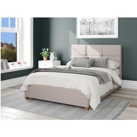 Caine Eire Linen Ottoman Storage Bed - Off White / Double