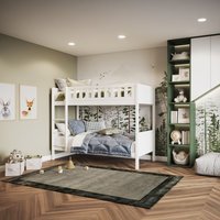 Bea Bunk Bed White - White