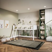 Bea Midsleeper Cabin Bed - White