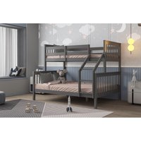 Wooden Zoom Triple Bunk Bed Grey - Goosewing Grey