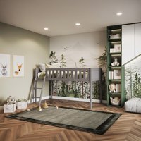 Bea Midsleeper Cabin Bed - Grey