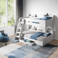 Flick Triple Bunk Bed White - White