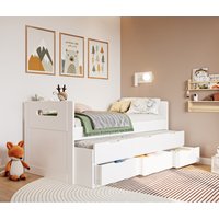 Captain Cool Midsleeper Guest Bed  White | Bed Sava