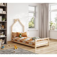Juni Solid Wood Single Bed - Pine