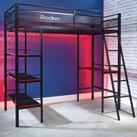 Fortress Gaming High Sleeper Bed  - Black