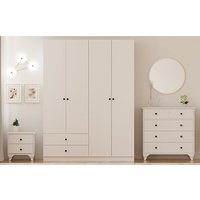 ECU White Bedroom Set - White