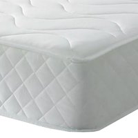 Superior 9 inch All White Quilted Memory Foam And Spring Mattress - White / Double