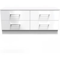 Worcester Ready Assembled 4 Drawer Bed Box - White