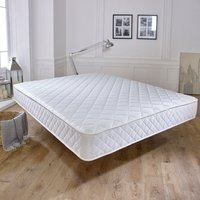 Cooltouch Essentials White Diamond 18cm Deep Value Spring Mattress - White / Small Double