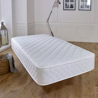 Cooltouch Essentials White Diamond 18cm Deep Value Spring Mattress - White / Single