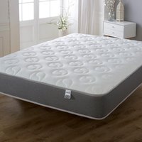 Starlight Beds 9" Deep Ying Yang Cool Touch with Memory Foam and Spring Mattress - Grey / Small Double