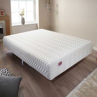 Aspire Pure Relief Memory Foam Mattress - White border and white top panel / Double