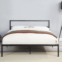 Atwick Black Metal Bed - Black / Single