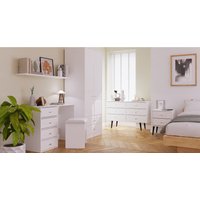 Pixel Ready Assembled 4 Drawer Bed Box - White Matt
