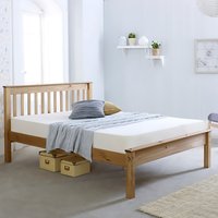 Dorset Pine Wooden Bed Frame - wood color / King