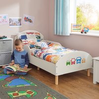 Transport Kids Toddler Bed  - White
