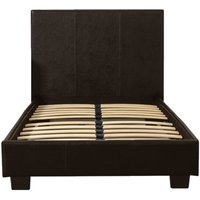 Prado PU Leather Gaslift Ottoman Storage Bed (3FT Single) - Brown