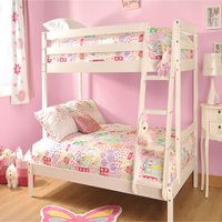 Wooden Triple Bunk Bed - White