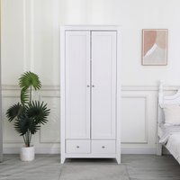HMD White Wooden Bedroom 3 or 4 Pieces Set - White / 50cm / 50kg / Chioboard with melamine paper. / 79cm