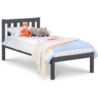Solid Pine Low Foot End Bed - Anthracite / Single