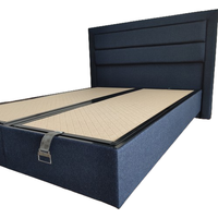 Woohoo Ottoman Divan Design Bed Frame - Blue