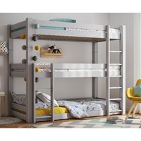 Scandinavia Triple Bunk Bed - Grey