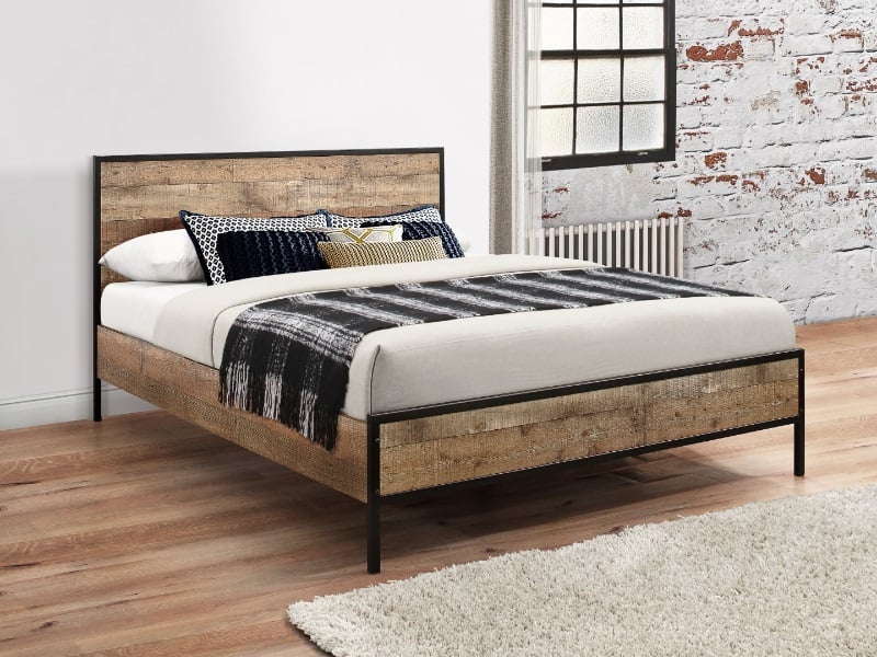 Birlea Urban Bed Rustic Small Double Wooden Bed