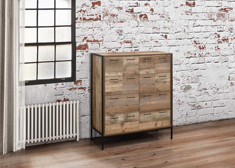 Birlea Urban Merchant Chest Rustic Rustic Drawer Chest