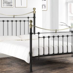 Julian Bowen Victoria Bed King Size Black Metal Bed | Bed Sava