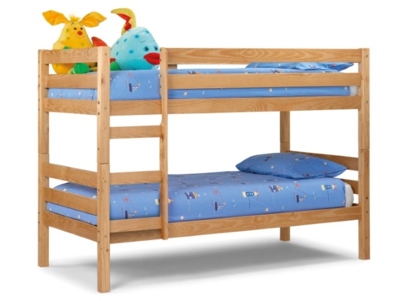 Julian Bowen Wyoming Bunk Bed Single Natural Bunk Bed | Bed Sava